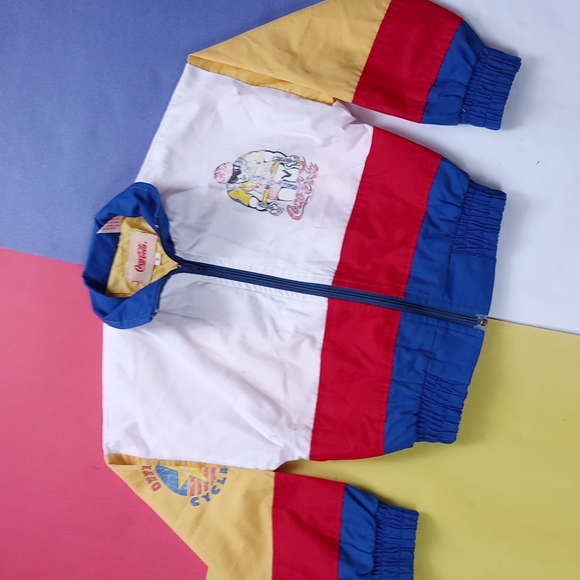 Vintage EXCLUSIVE Kids Coca-Cola Cycling Club PROMO 4-tone Jacket